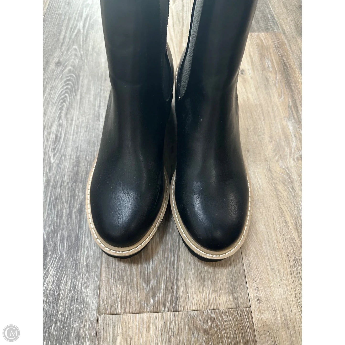 Boots Ankle Heels By Cmc In Black, Size: 7.5