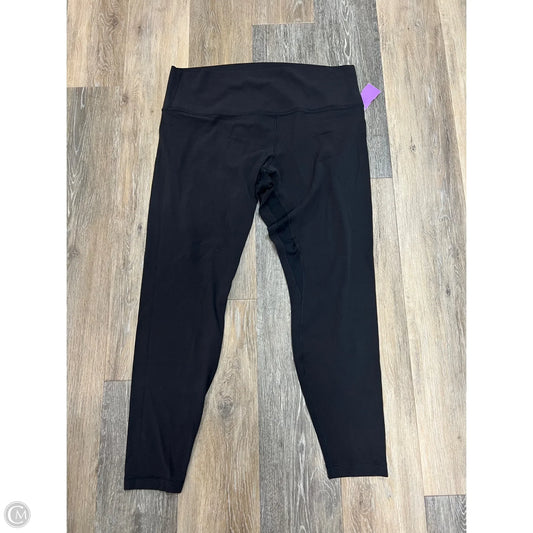 Athletic Leggings By Lululemon In Black, Size: 16