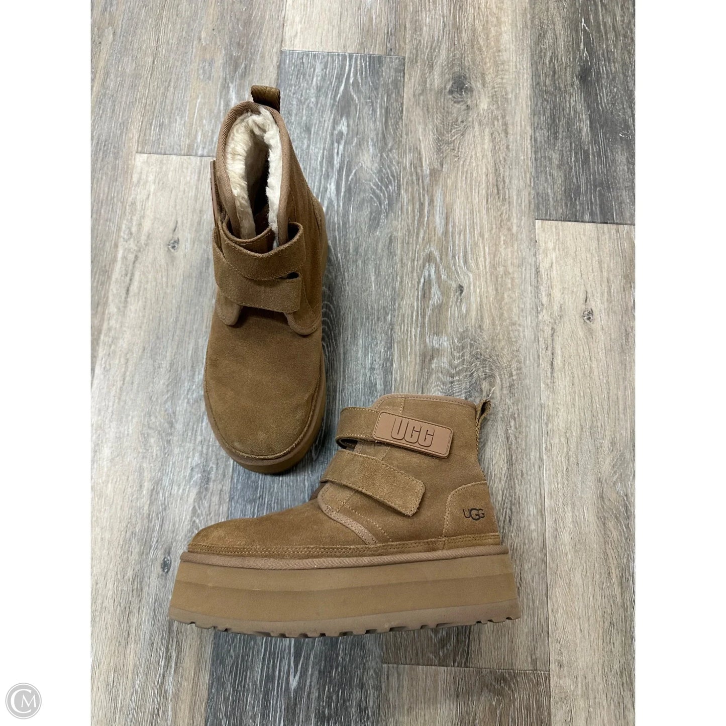 Boots Designer By Ugg In Brown, Size: 8