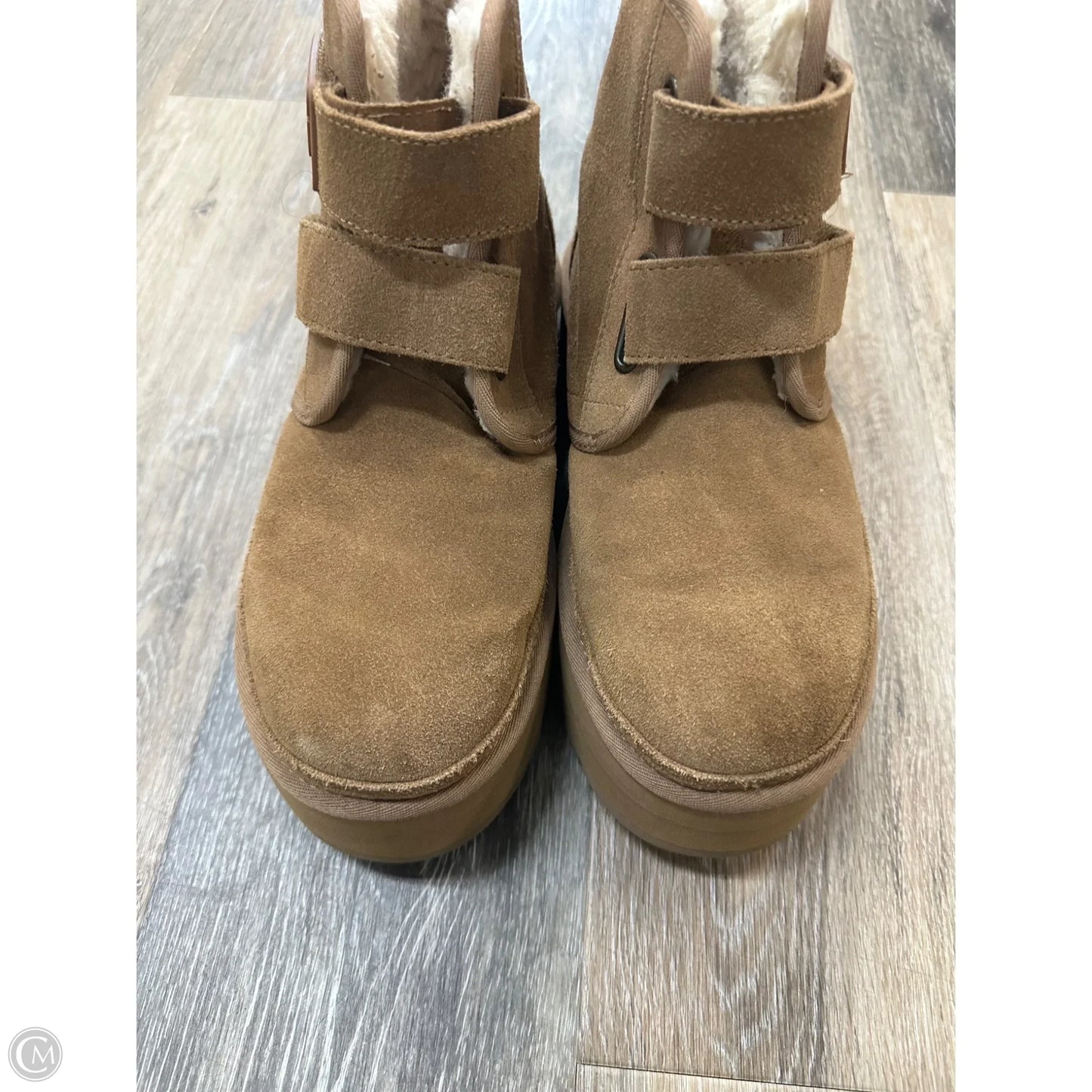 Boots Designer By Ugg In Brown, Size: 8