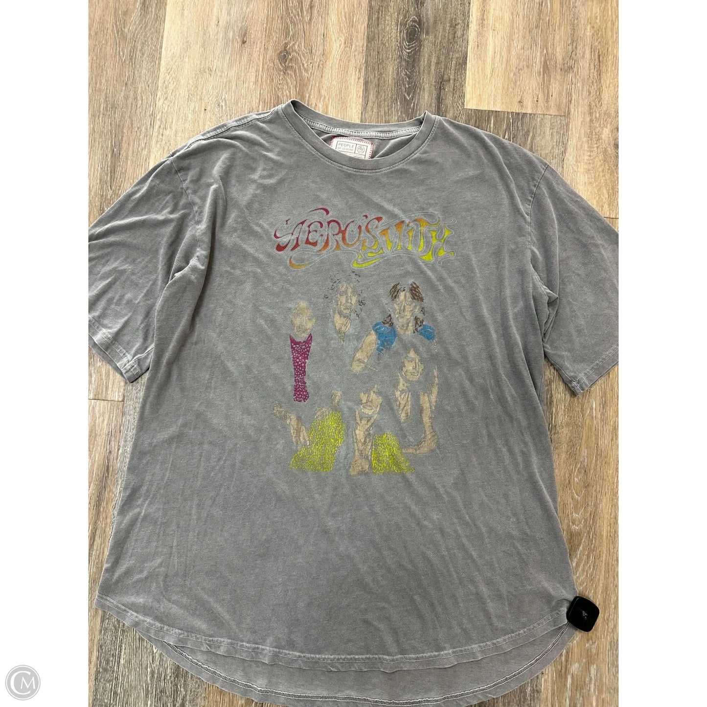 Top Short Sleeve By People of Leisure In Grey, Size: Osfm