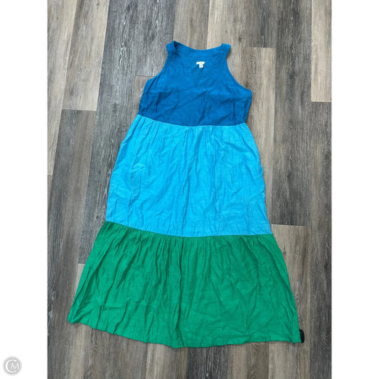 Dress Casual Maxi By J. Jill In Blue, Size: M