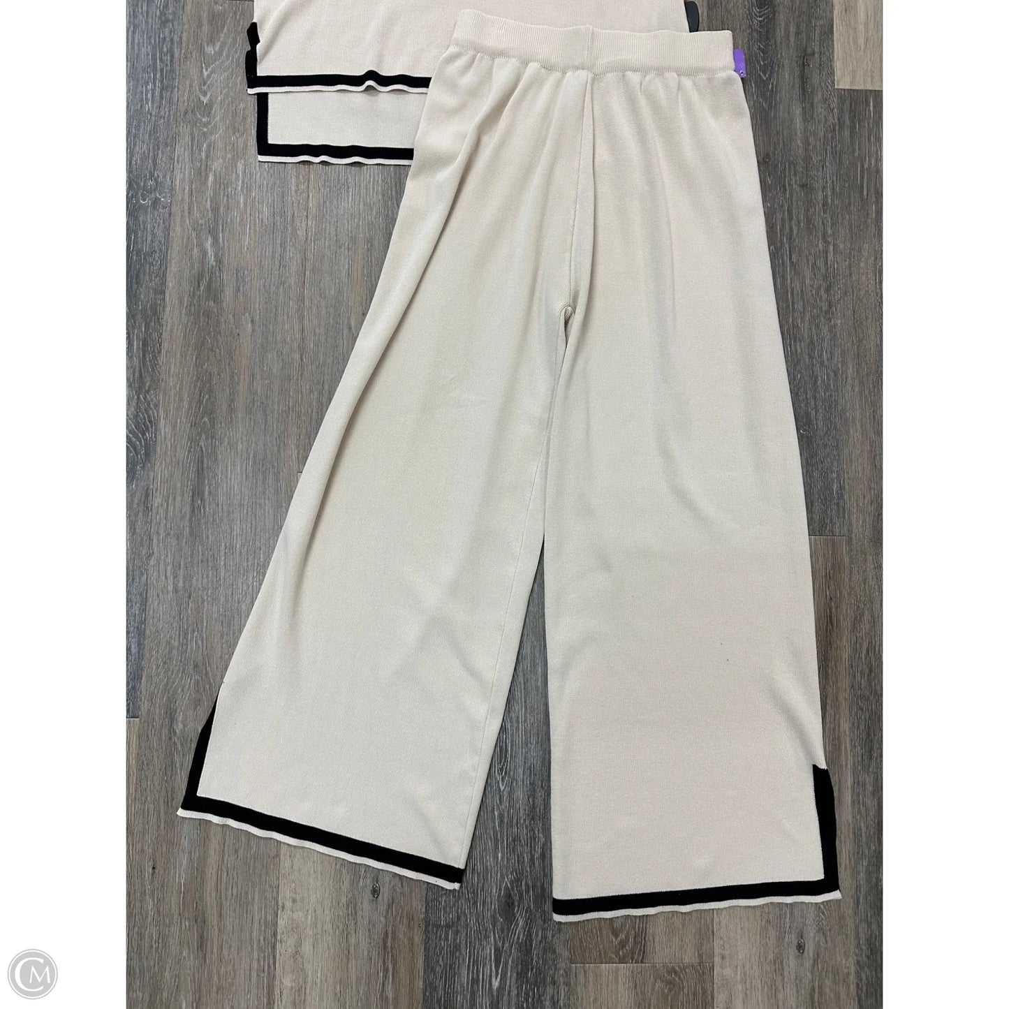 Lounge Set Pants By Clothes Mentor In Cream, Size: S