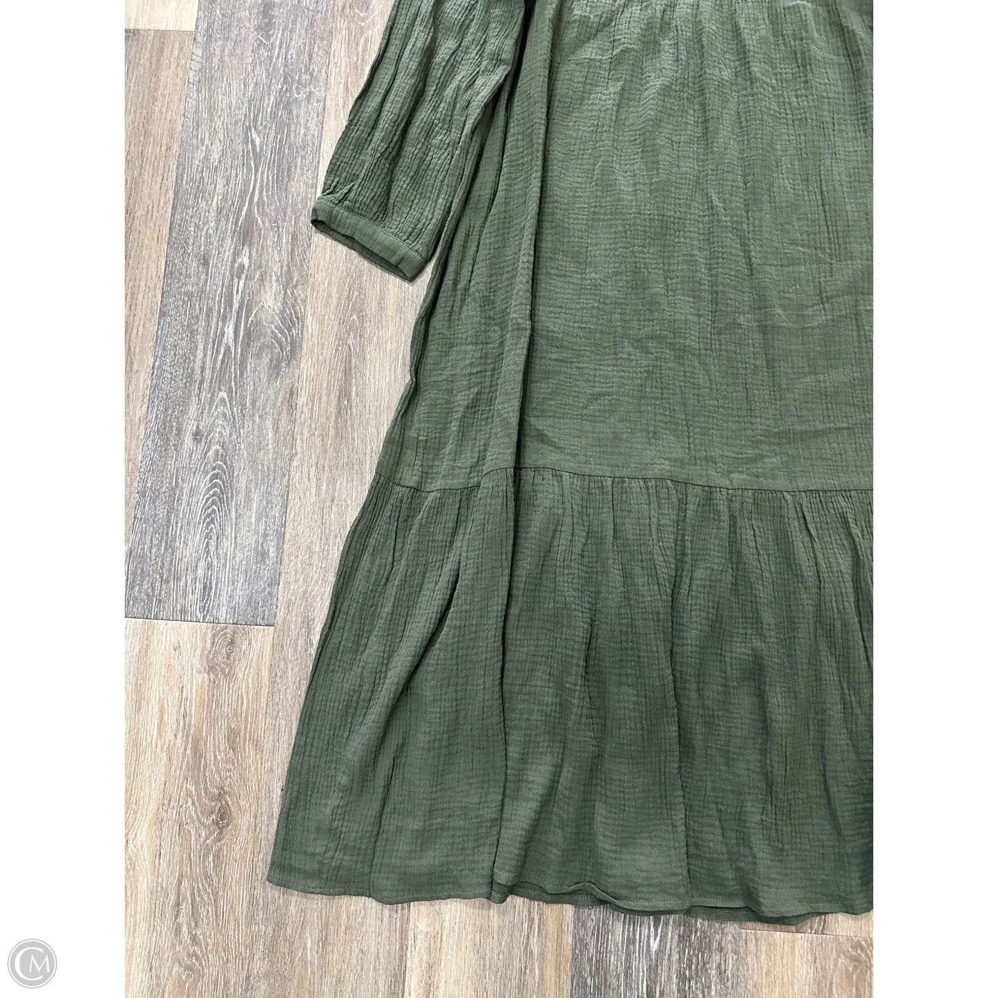 Dress Casual Maxi By 7 For All Mankind In Green, Size: M