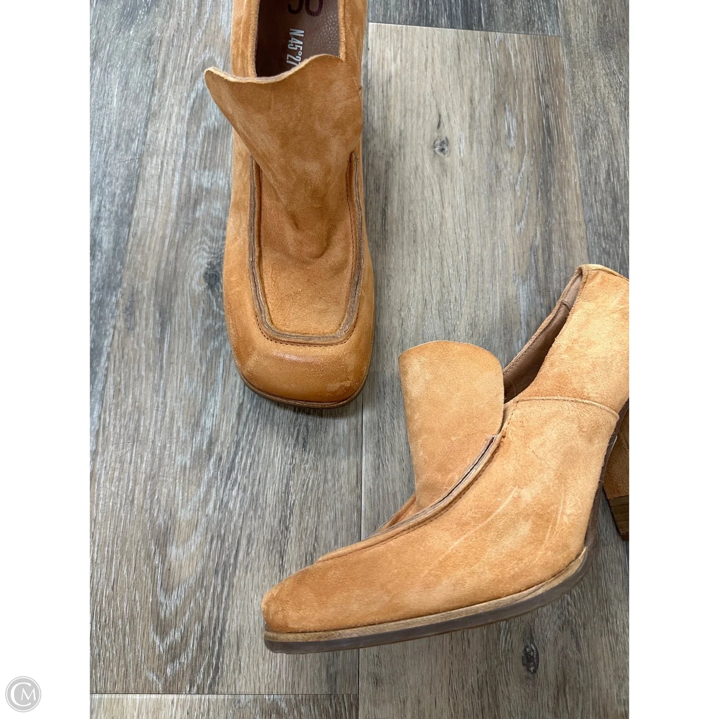 Shoes Heels Block By AS98 In Tan, Size: 10