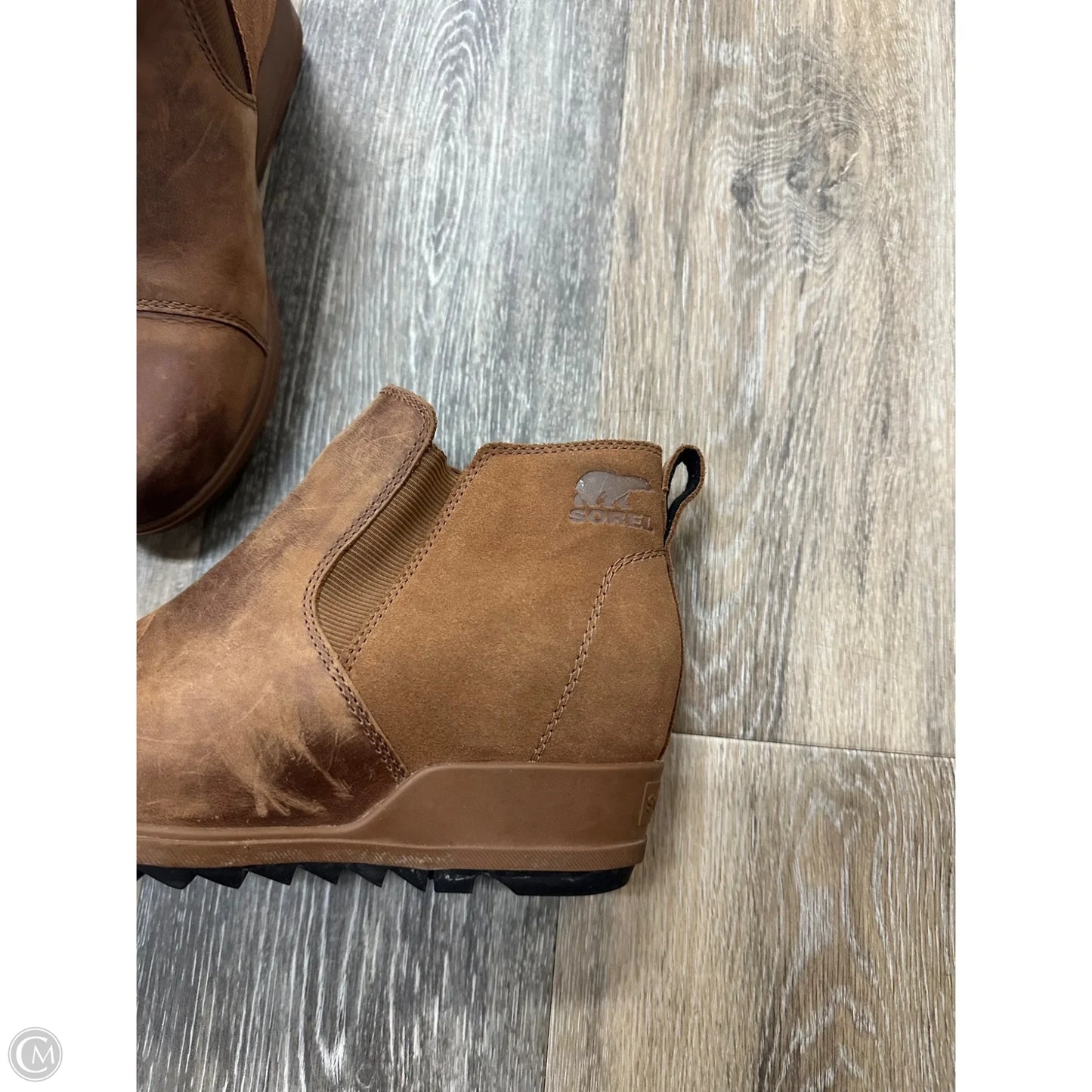 Boots Ankle Heels By Sorel In Brown, Size: 8.5