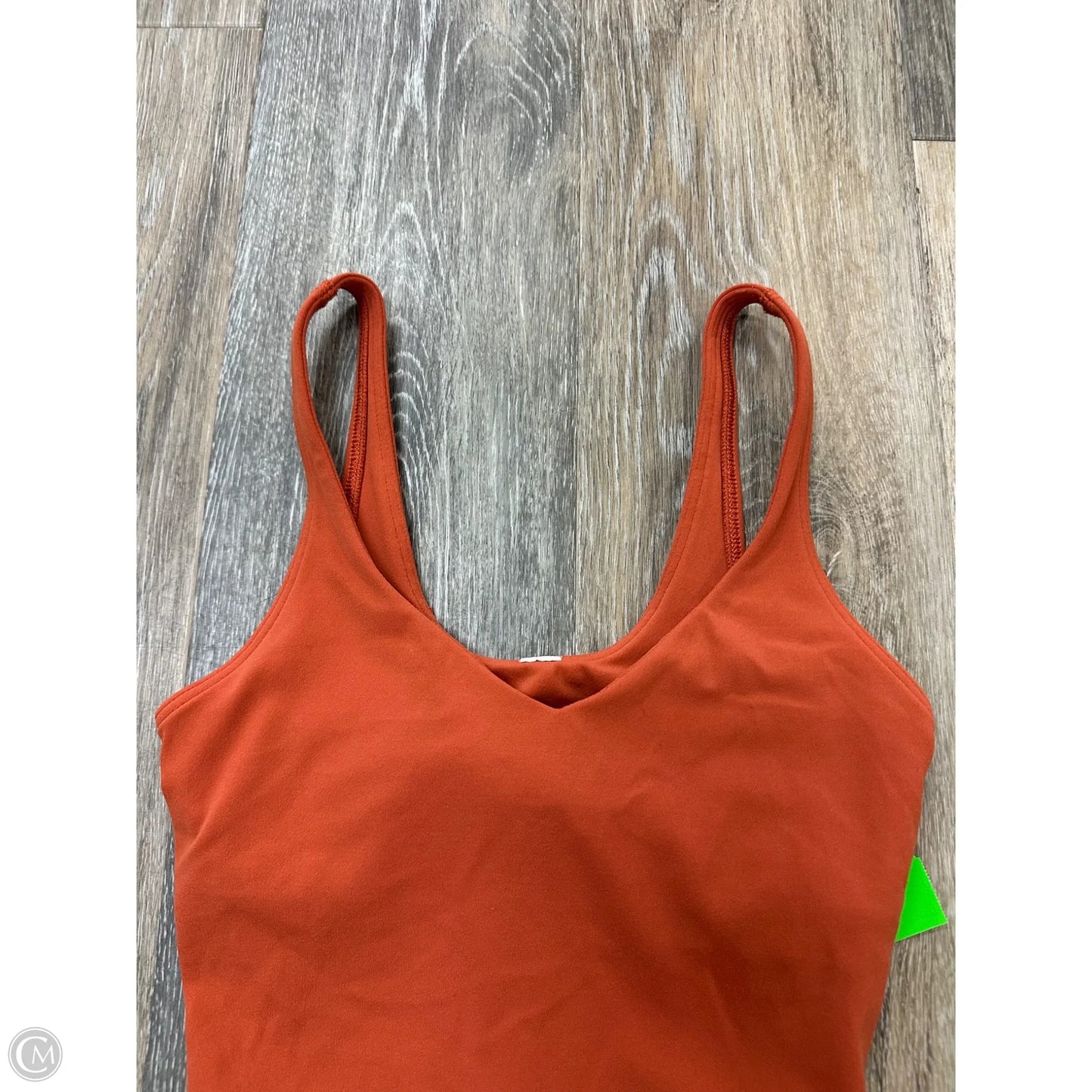 Athletic Tank Top By Lululemon In Orange, Size: 0