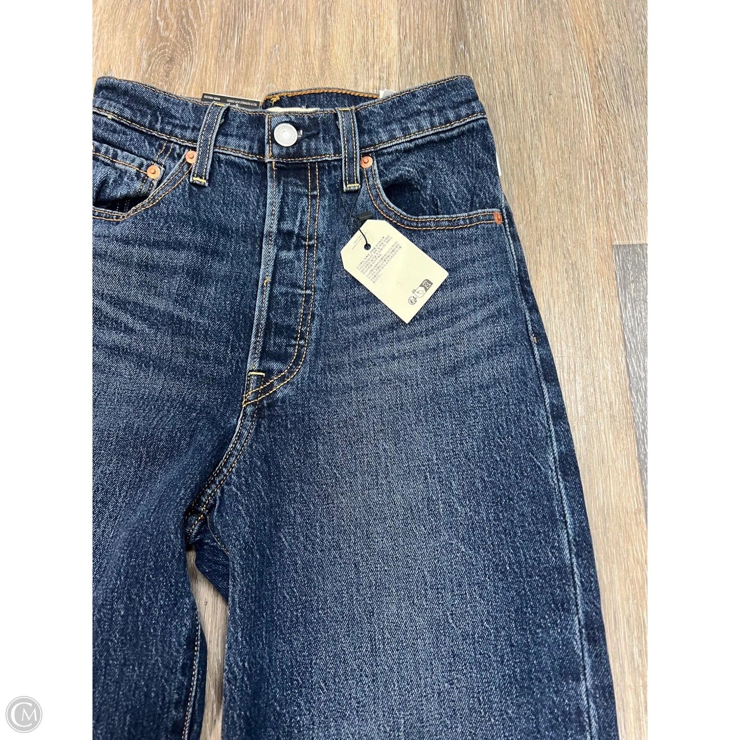 -Jeans Straight By Levis In Blue Denim, Size: 1/25