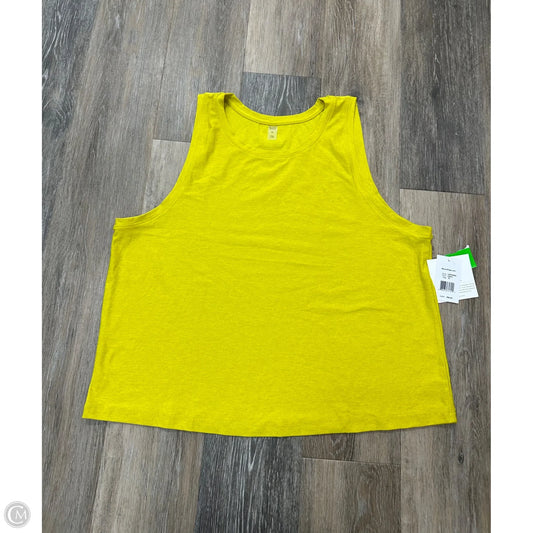 Athletic Tank Top By Beyond Yoga In Yellow, Size: Xl