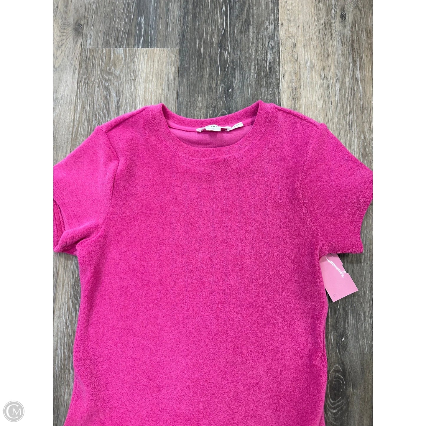 Top Short Sleeve By Good American In Pink, Size: S
