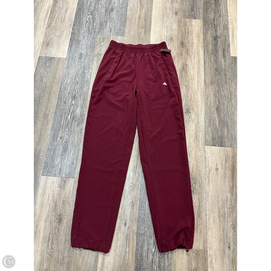 Athletic Pants By Adidas In Red, Size: Xs