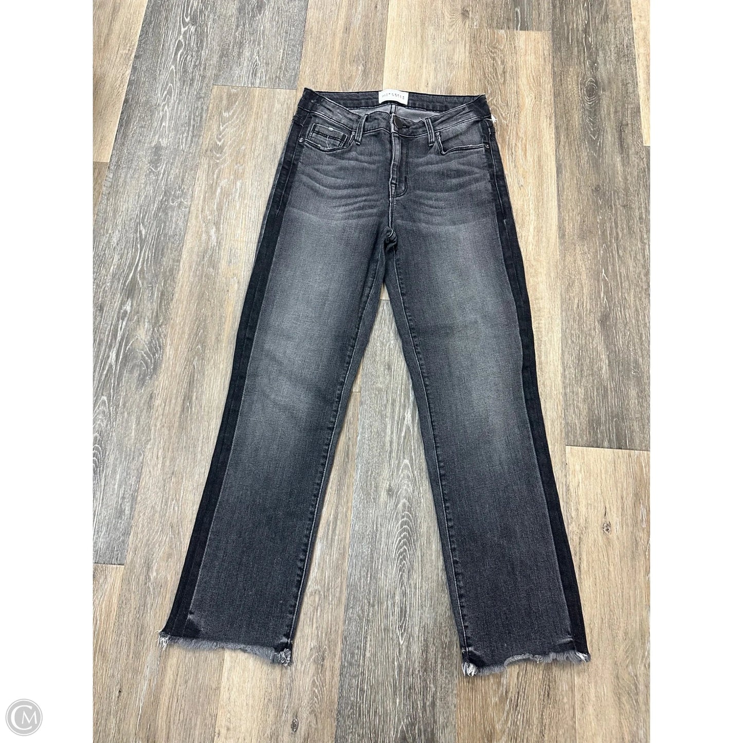 Jeans Straight By Parker Smith In Black Denim, Size: 0