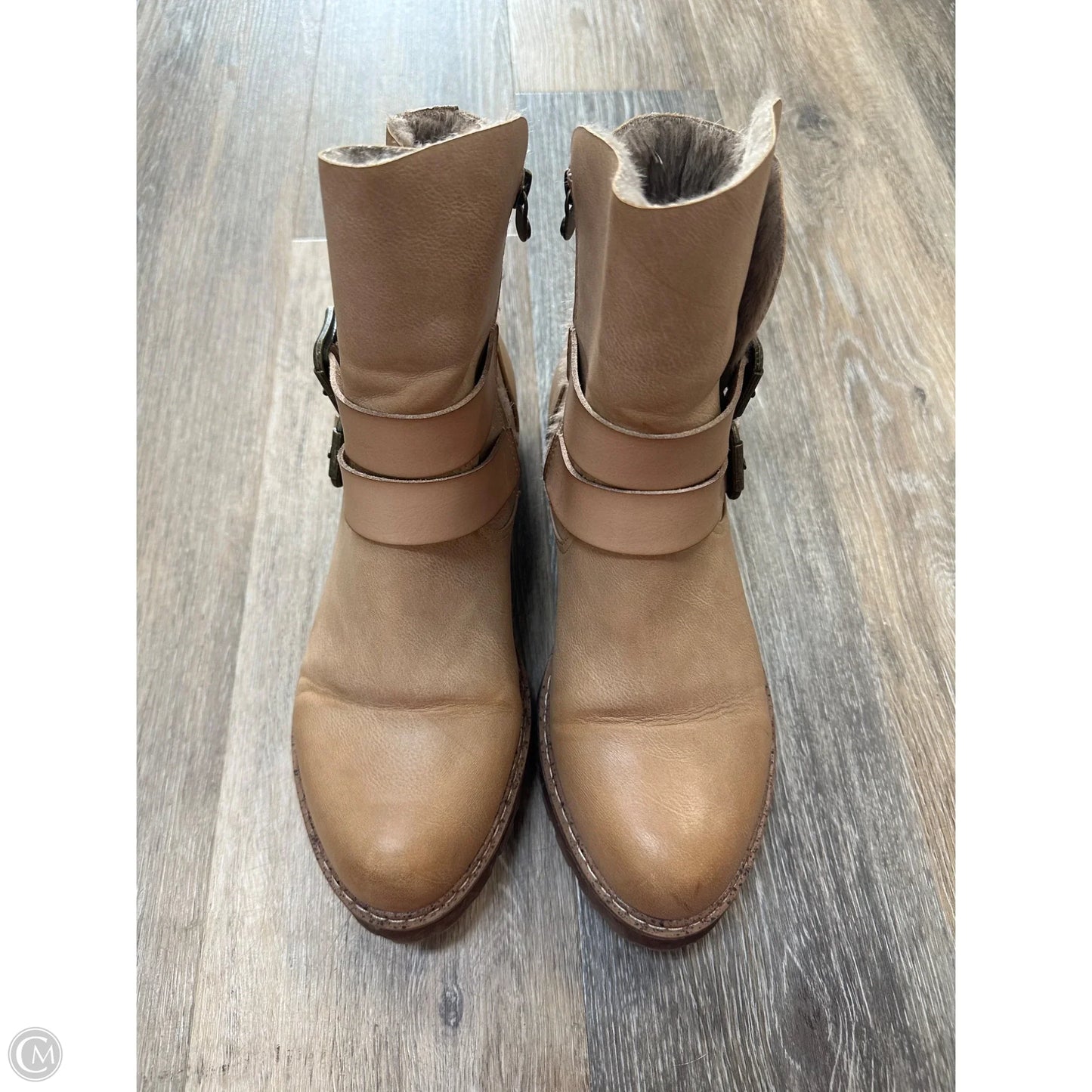 Boots Ankle Heels By Blowfish In Brown, Size: 10
