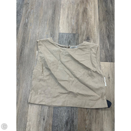Tank Top By Abercrombie And Fitch In Tan, Size: M