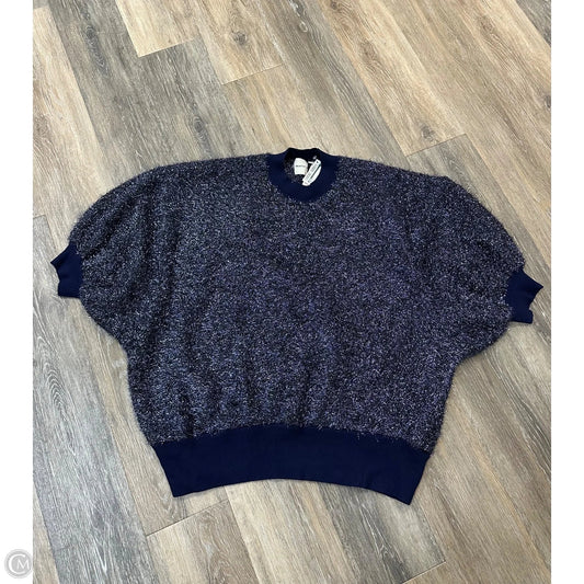 Sweater Short Sleeve By Maeve In Blue, Size: 2x