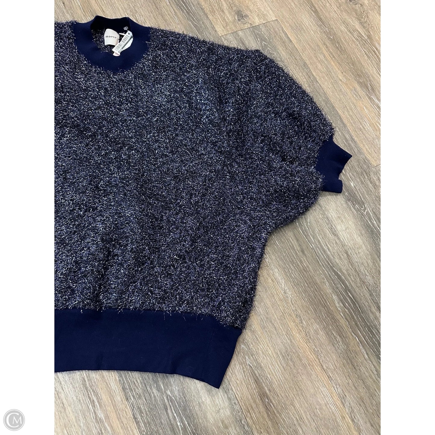 Sweater Short Sleeve By Maeve In Blue, Size: 2x