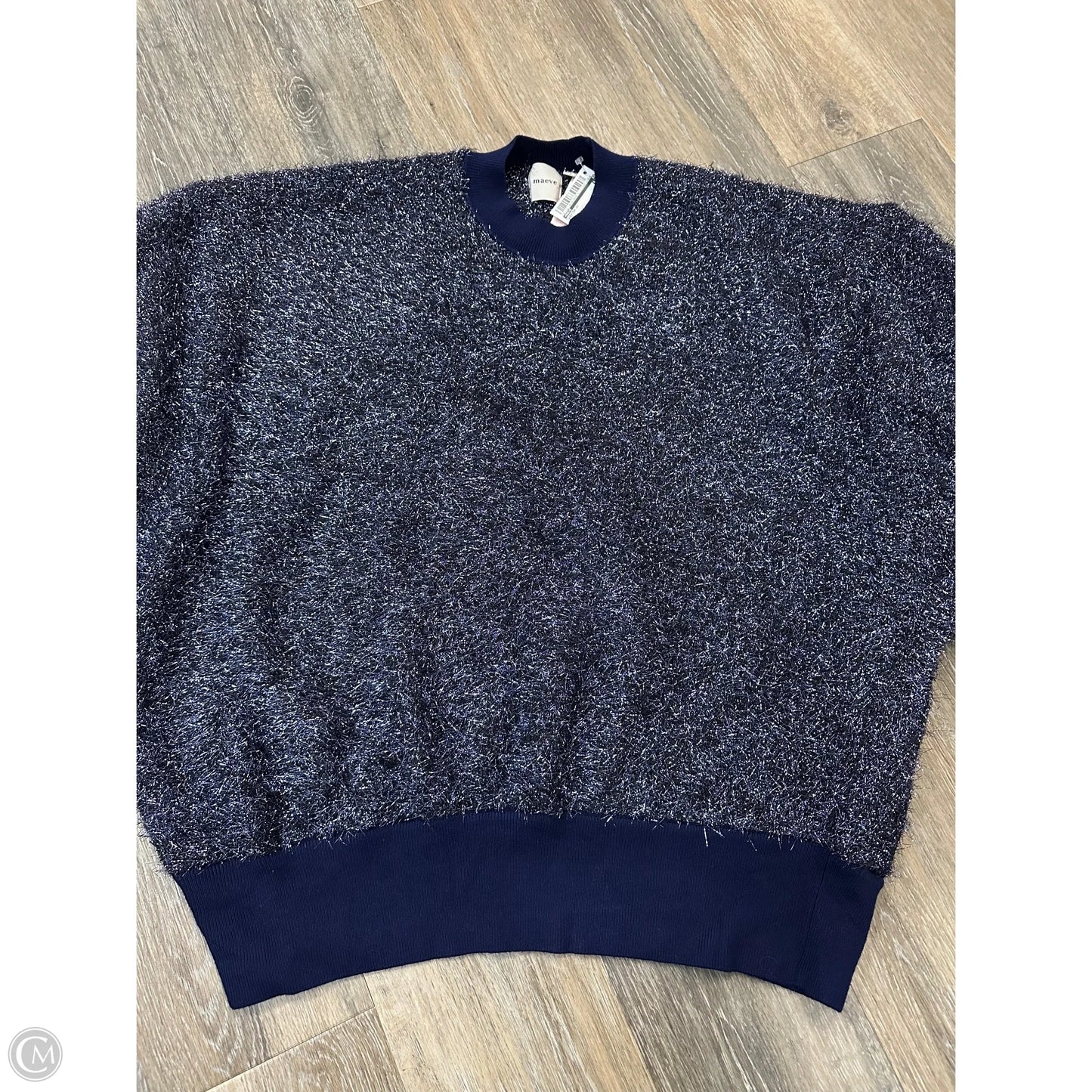 Sweater Short Sleeve By Maeve In Blue, Size: 2x