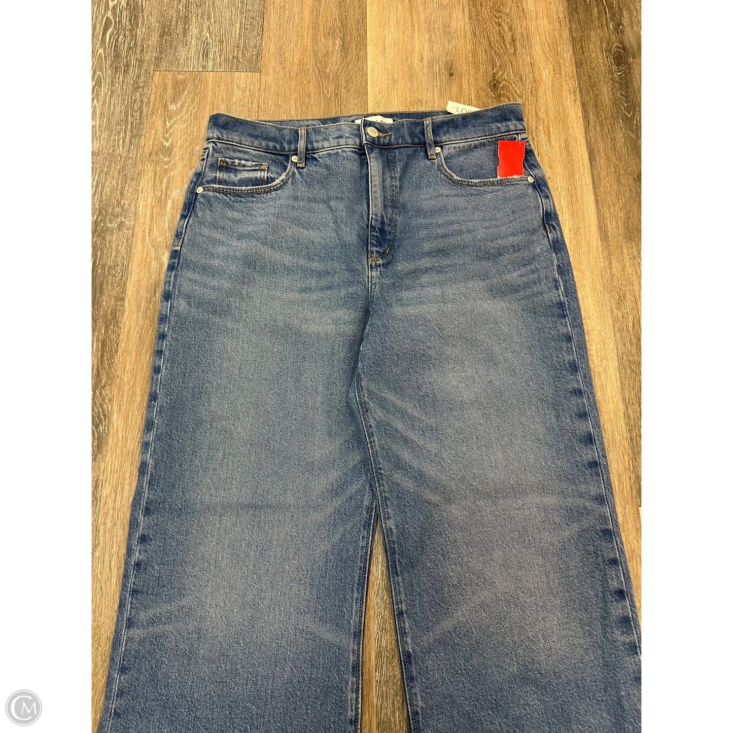 Jeans Wide Leg By Loft In Blue Denim, Size: 12