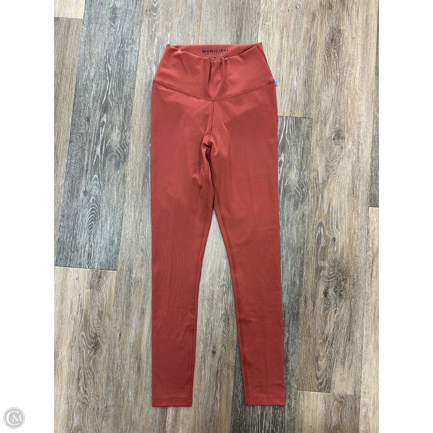 Athletic Leggings By Municipal In Red, Size: S