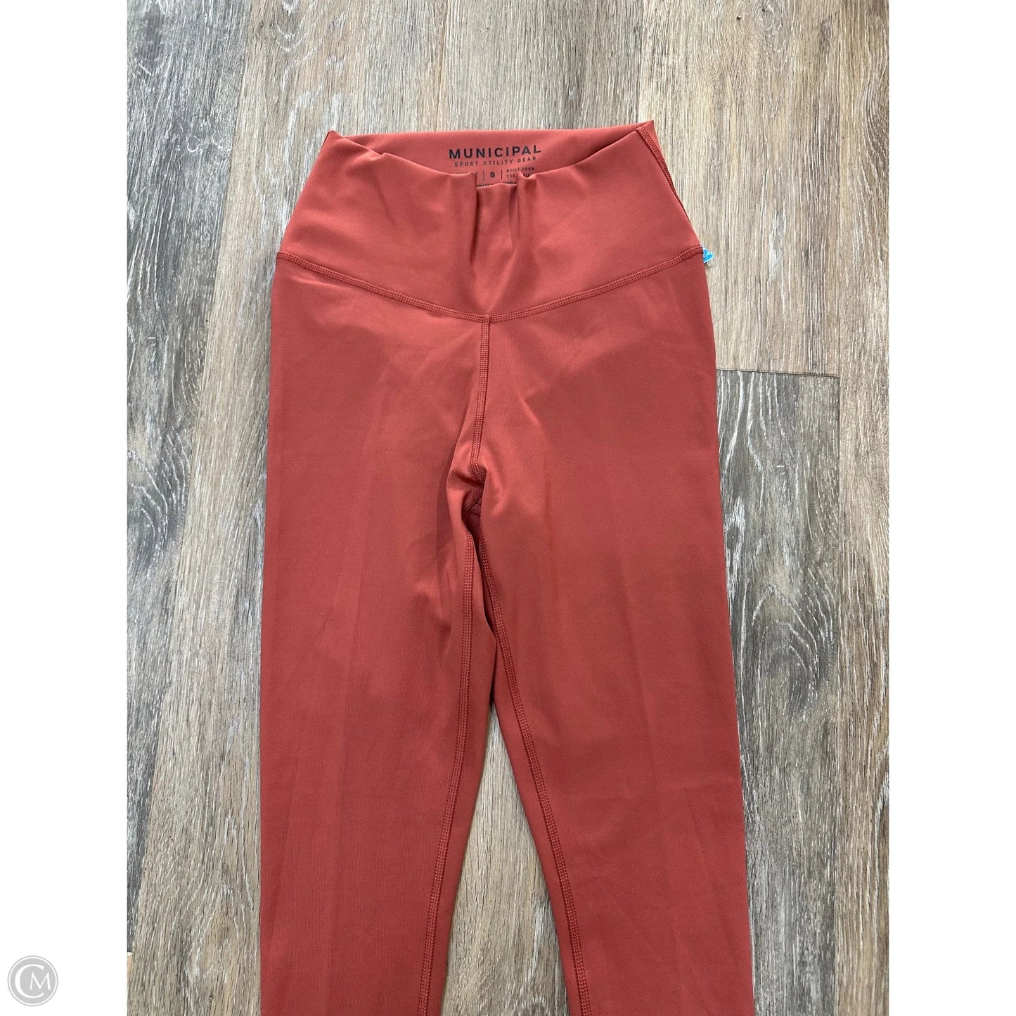 Athletic Leggings By Municipal In Red, Size: S