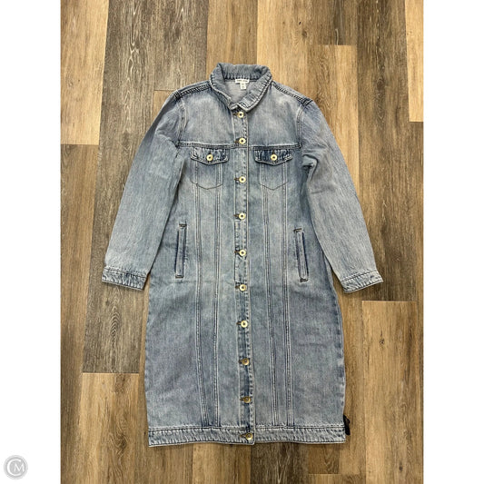 Jacket Denim By Tribal In Blue Denim, Size: M