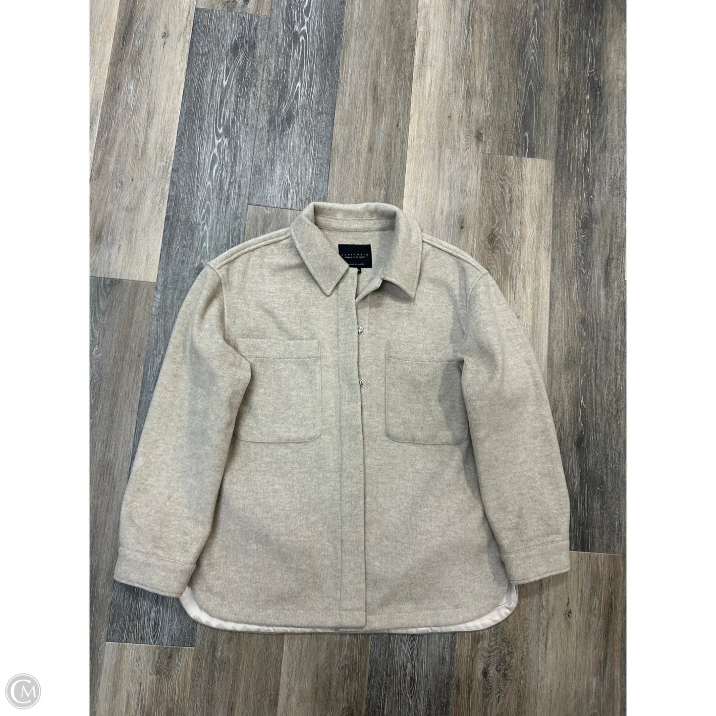 Jacket Shirt By Sanctuary In Tan, Size: M