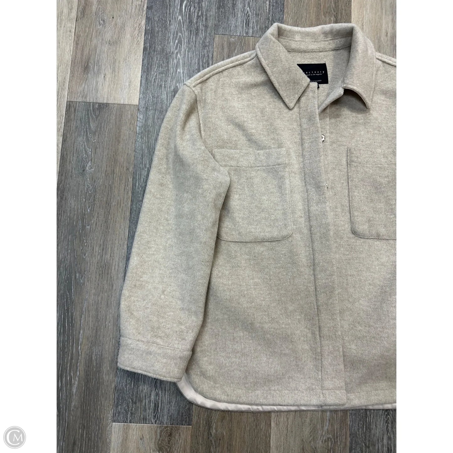 Jacket Shirt By Sanctuary In Tan, Size: M
