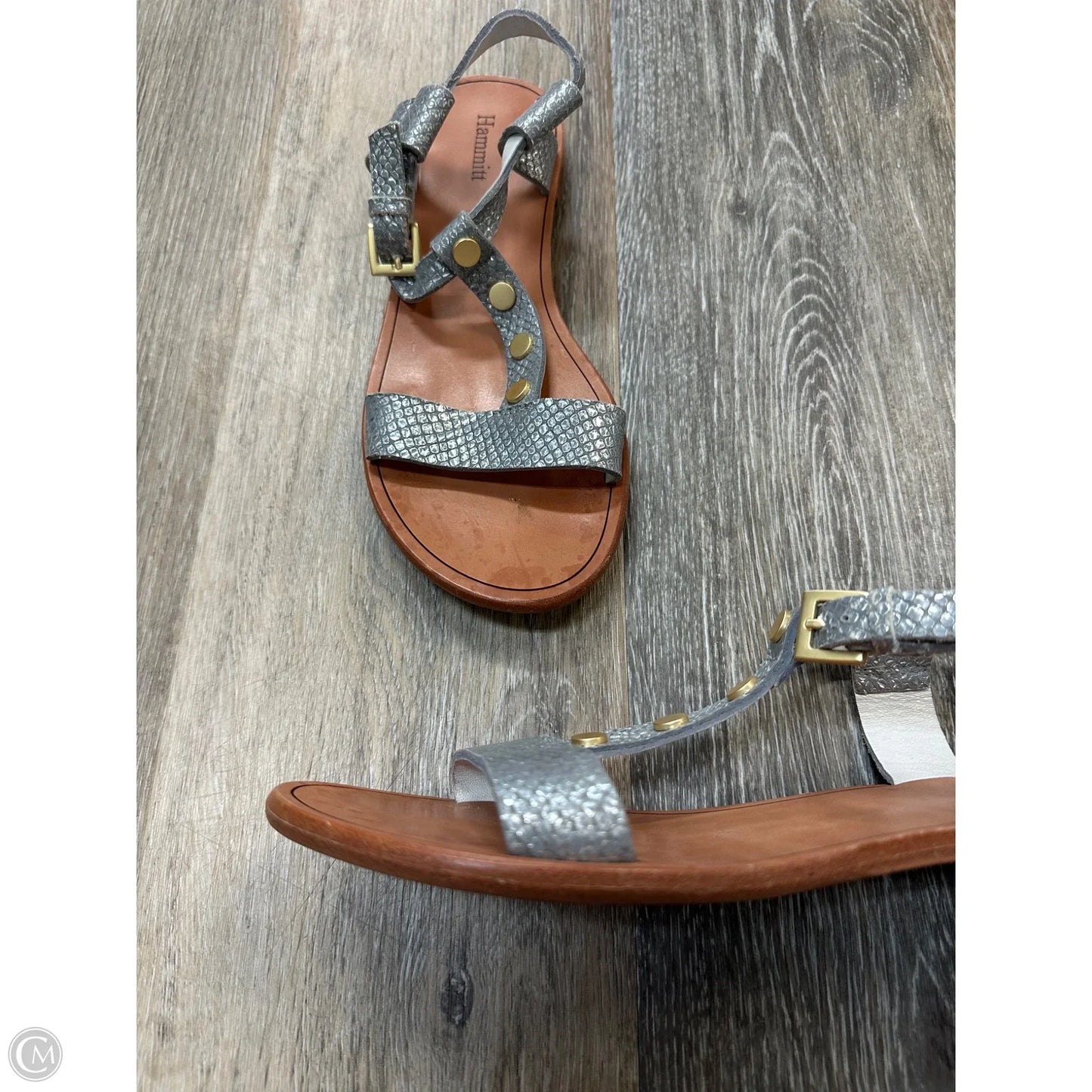 Sandals Flats By Hammitt In Silver, Size: 7