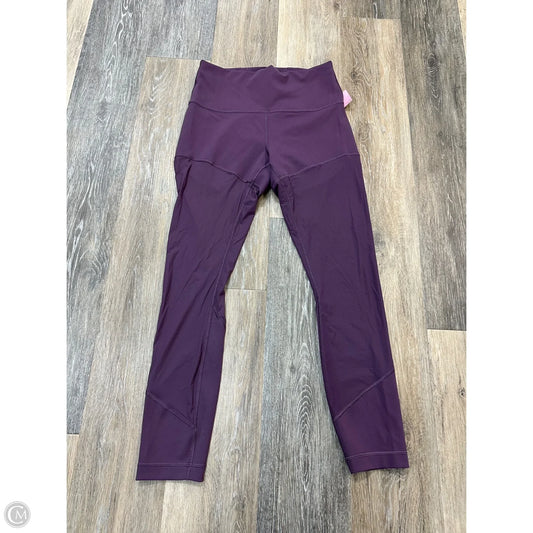 Athletic Leggings By Lululemon In Purple, Size: 8
