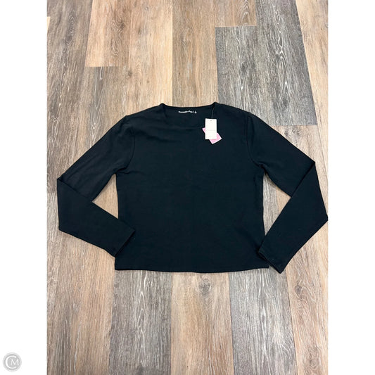 Top Long Sleeve By Abercrombie And Fitch In Black, Size: L