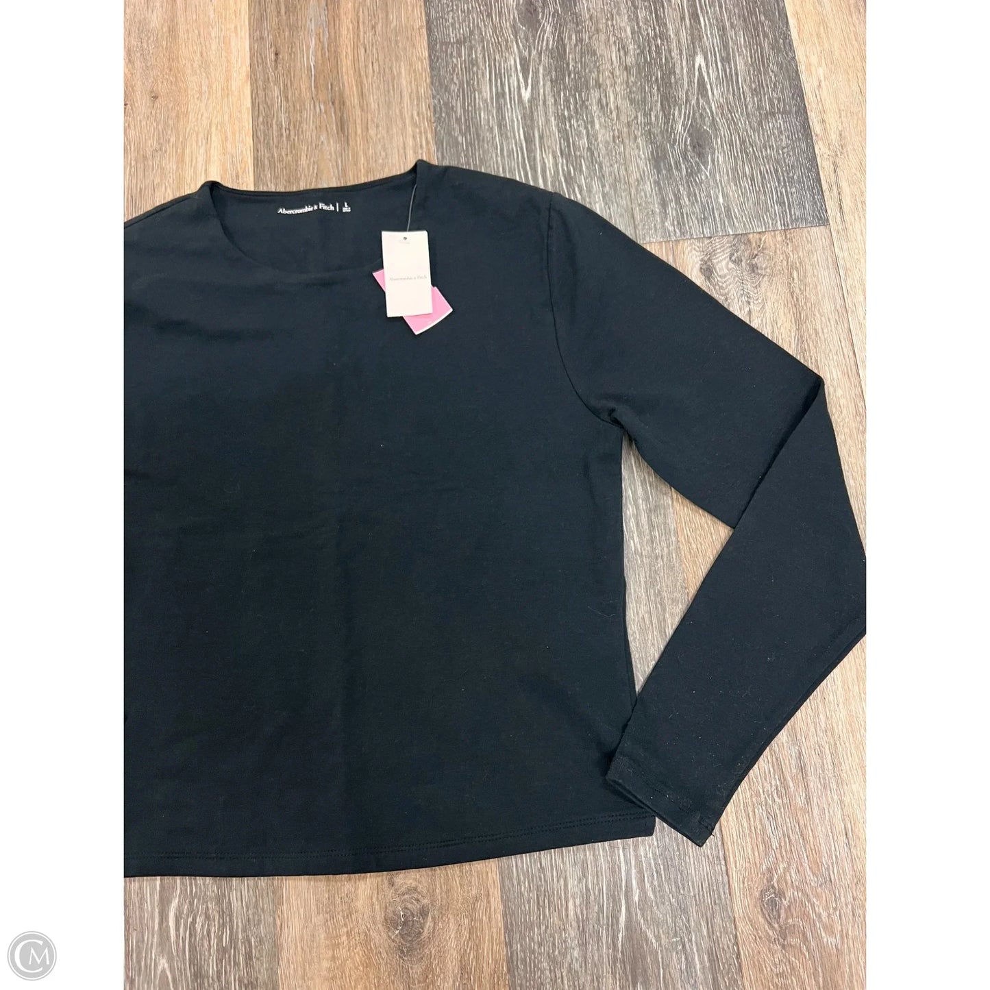 Top Long Sleeve By Abercrombie And Fitch In Black, Size: L