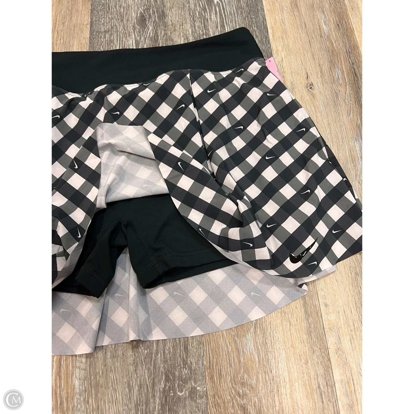 Athletic Skort By Nike Apparel In Black & White, Size: Xl