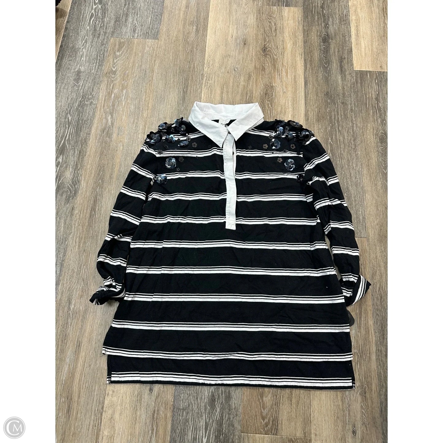 Top Long Sleeve By Maeve In Black, Size: M