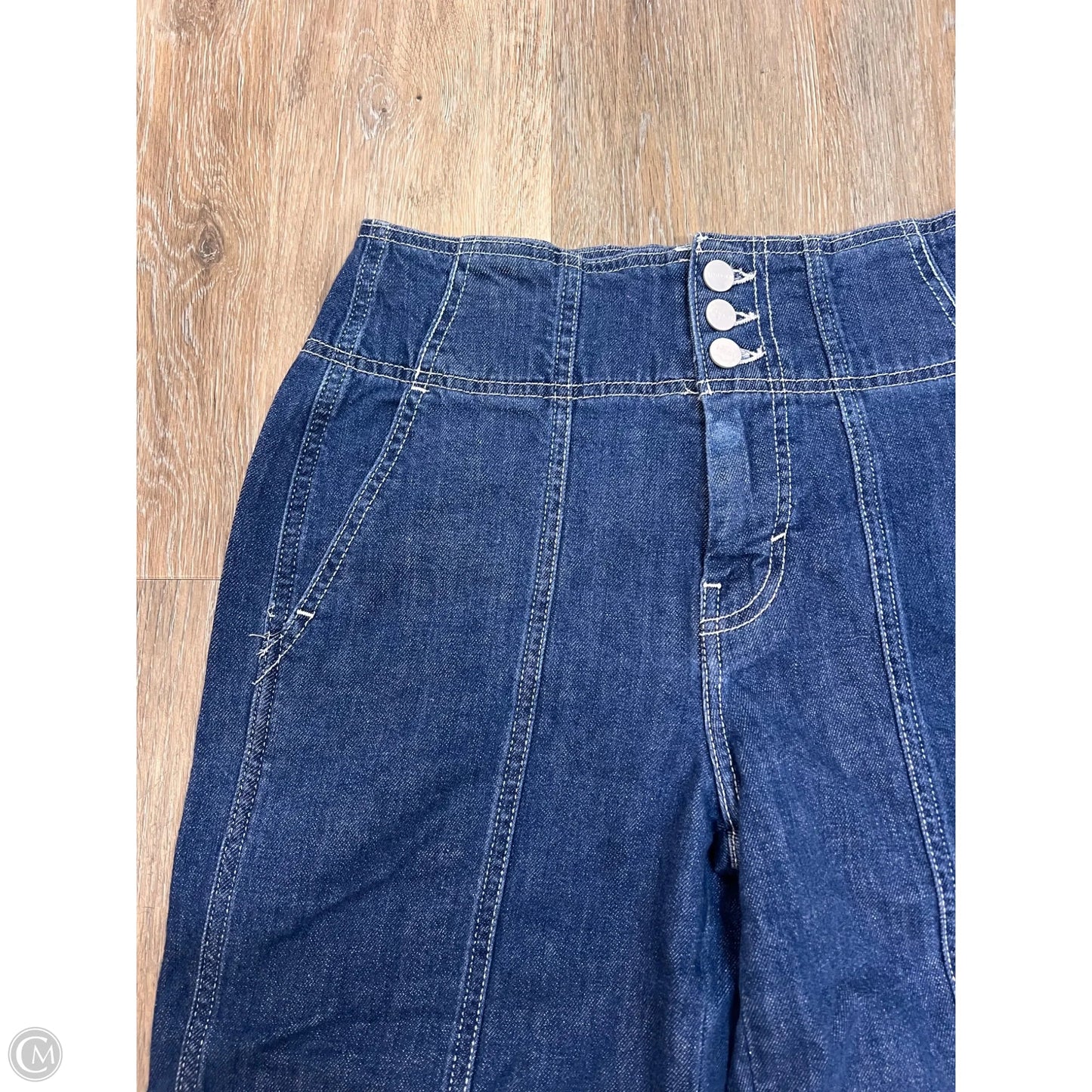 Jeans Wide Leg By Pilcro In Blue Denim, Size: 2