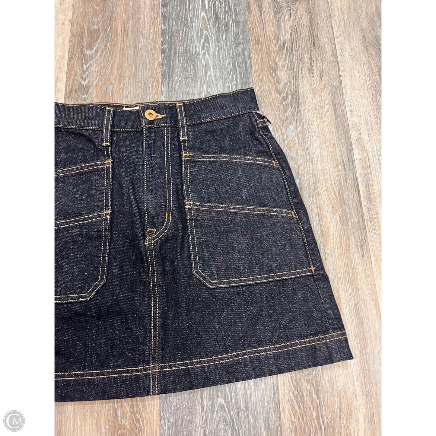 Skirt Mini & Short Designer By SLVRLAKE In Blue Denim, Size: 2/26