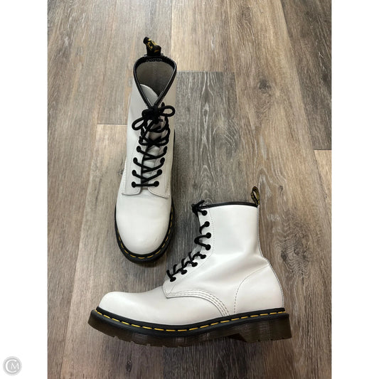 Boots Combat By Dr Martens In White, Size: 9