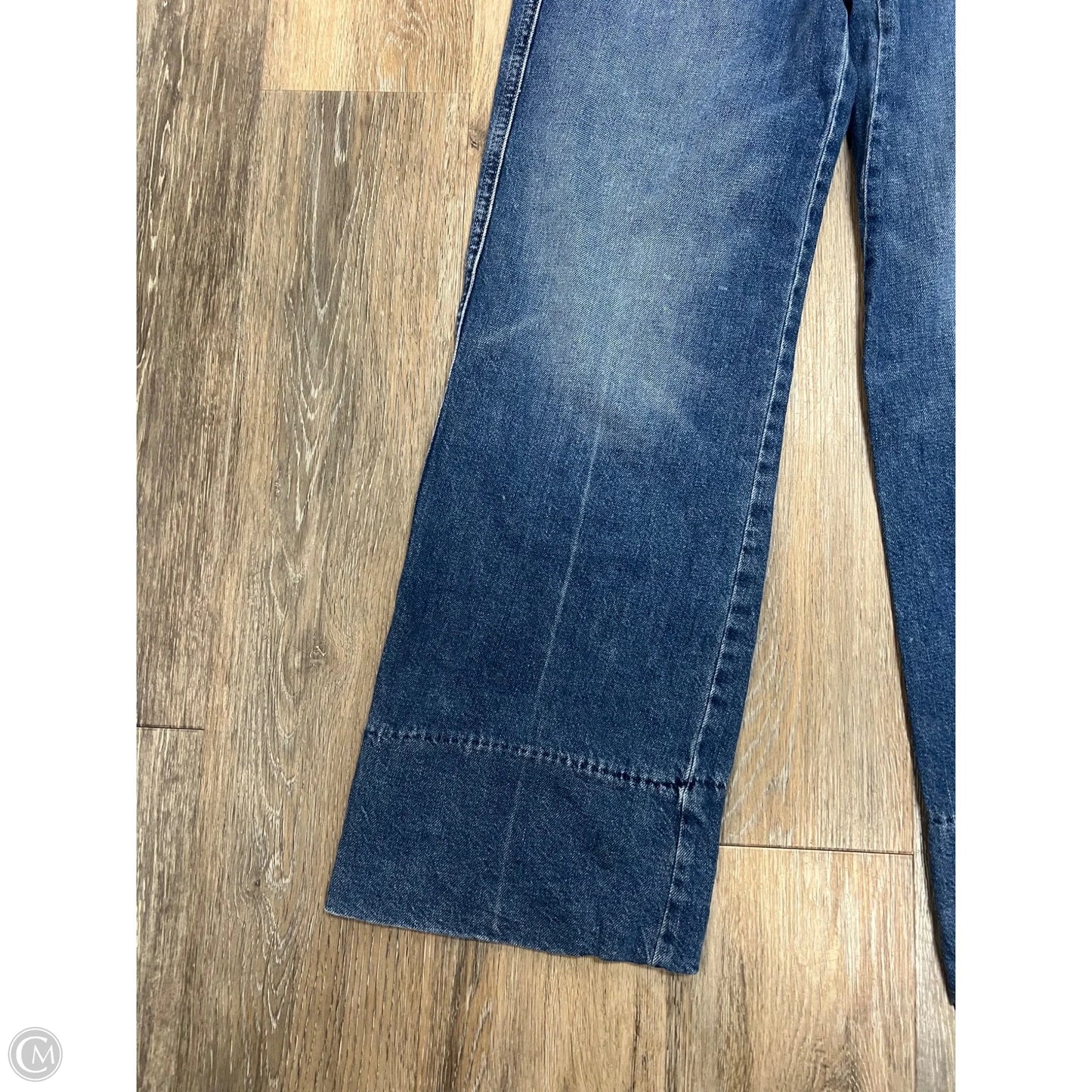 Jeans Straight By Mother In Blue Denim, Size: 1/25