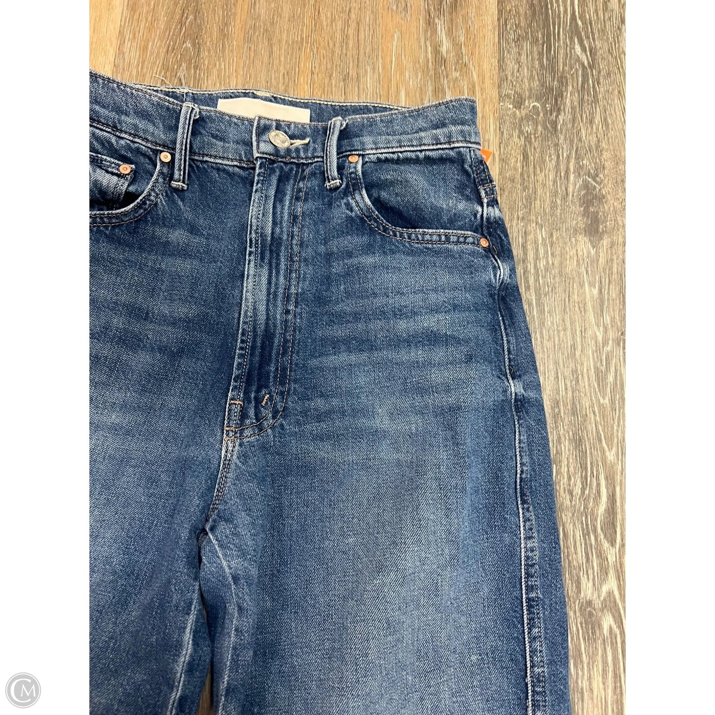 Jeans Straight By Mother In Blue Denim, Size: 1/25