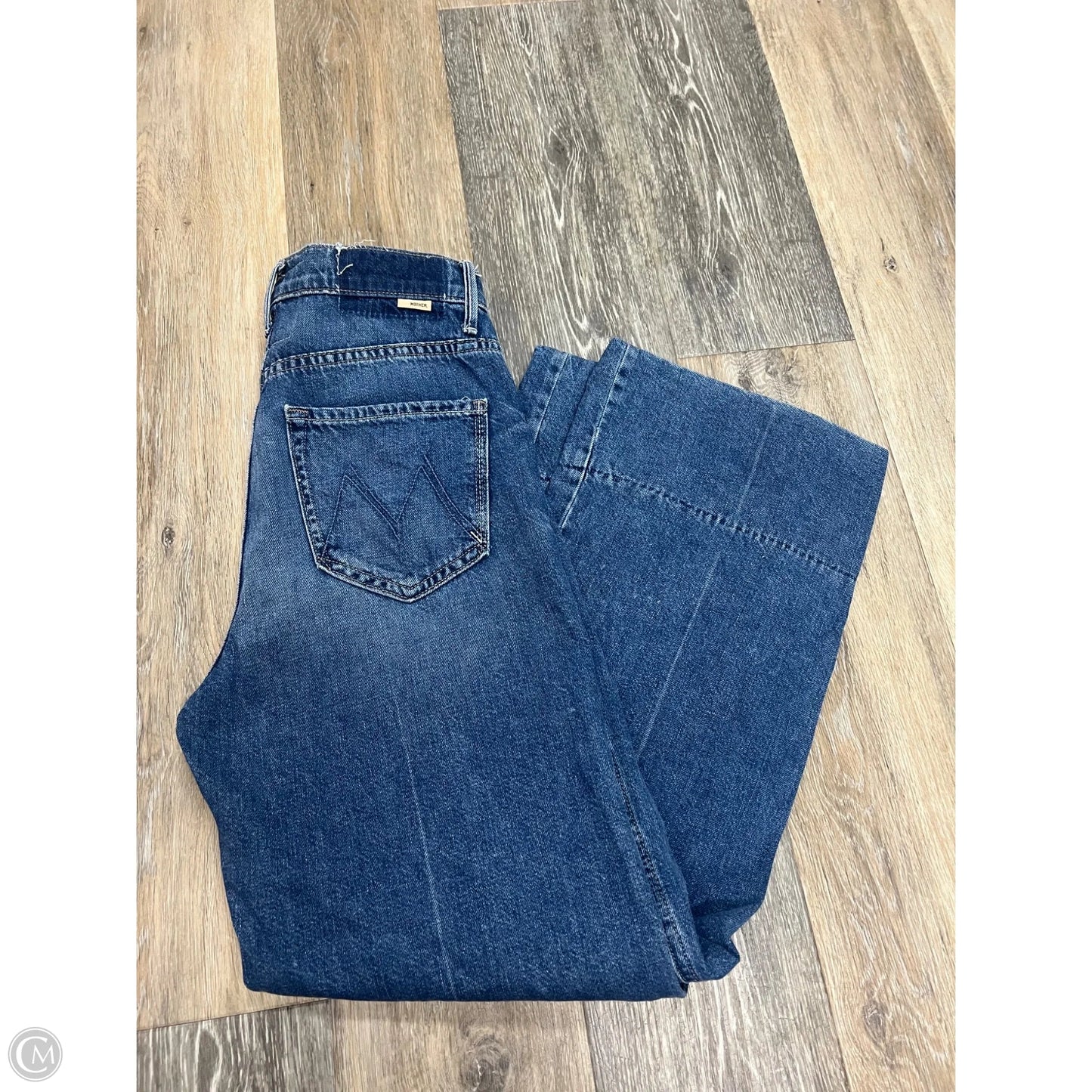 Jeans Straight By Mother In Blue Denim, Size: 1/25