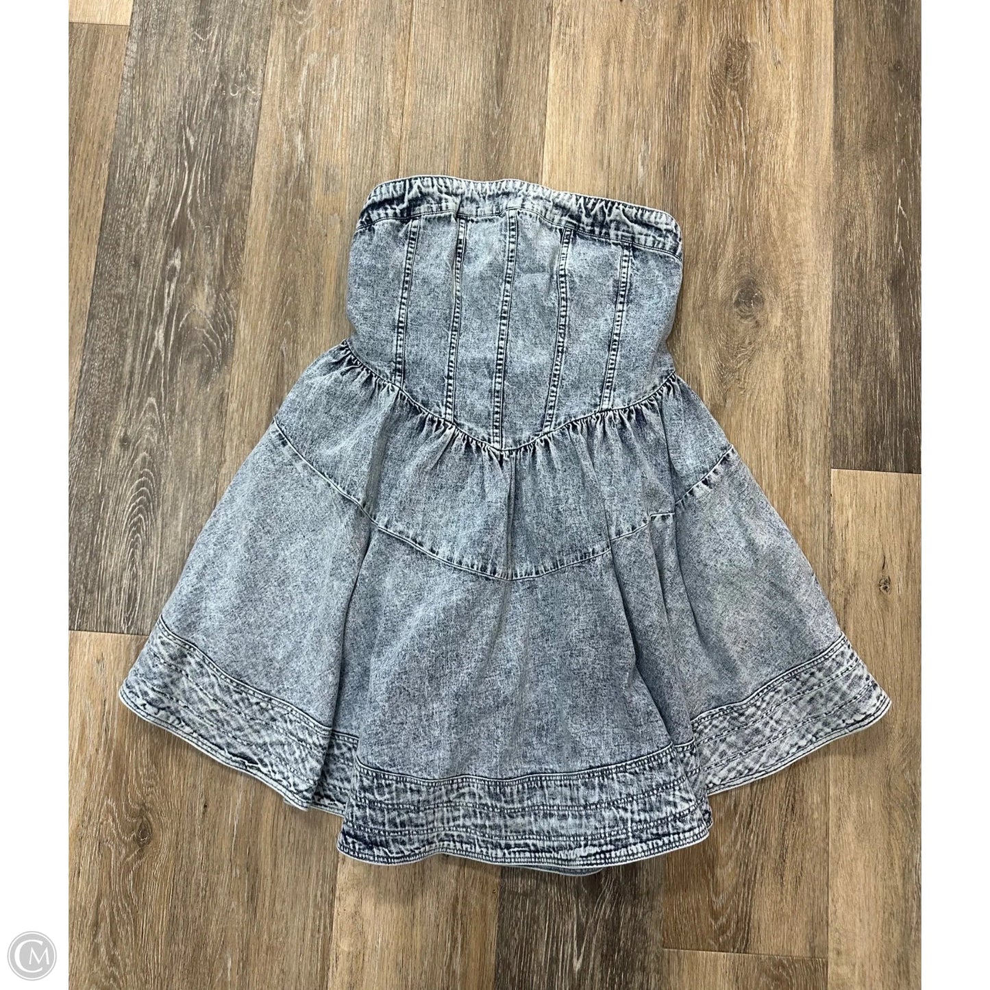 Dress Casual Short By Free People In Blue Denim, Size: Xs
