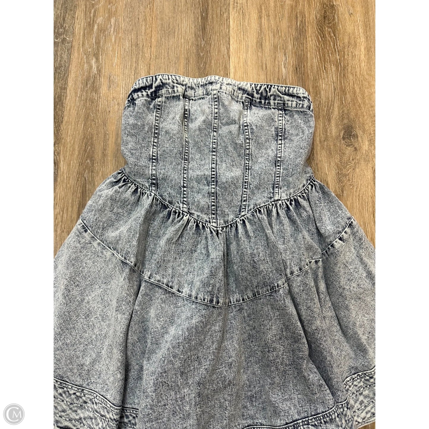 Dress Casual Short By Free People In Blue Denim, Size: Xs
