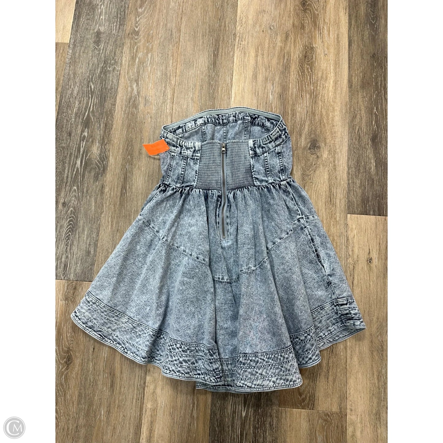Dress Casual Short By Free People In Blue Denim, Size: Xs
