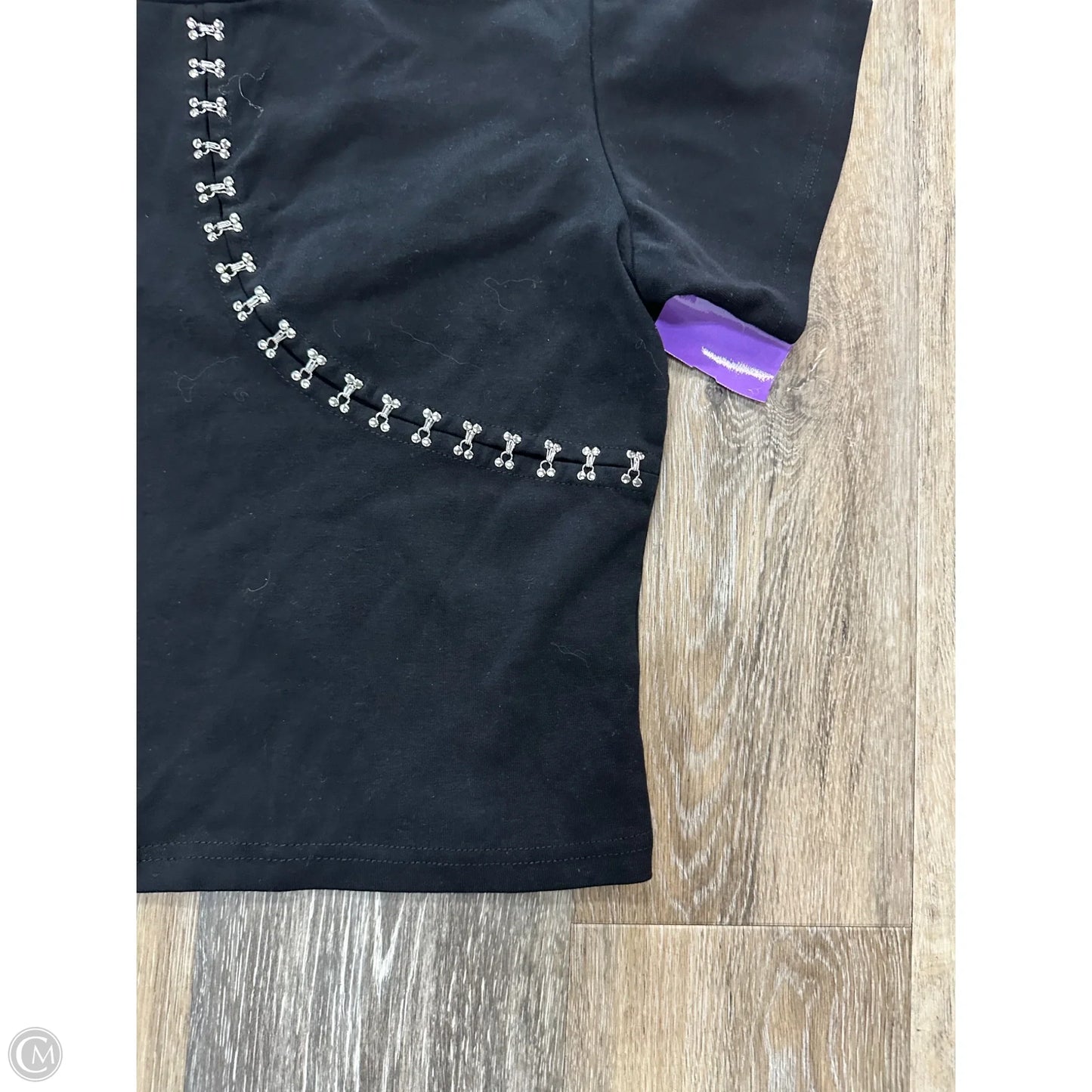 Top Short Sleeve By With Jean In Black, Size: L