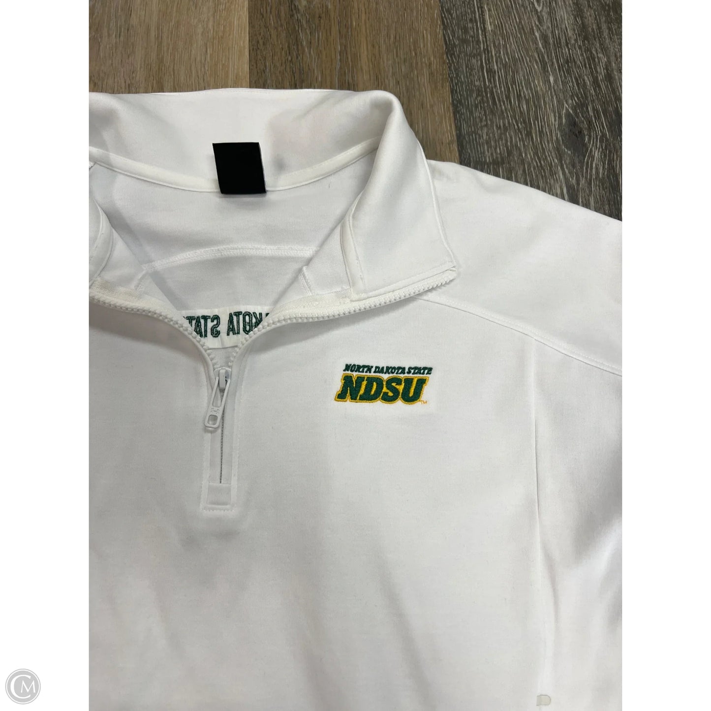 Athletic Sweatshirt Collar By Under Armour In White, Size: L