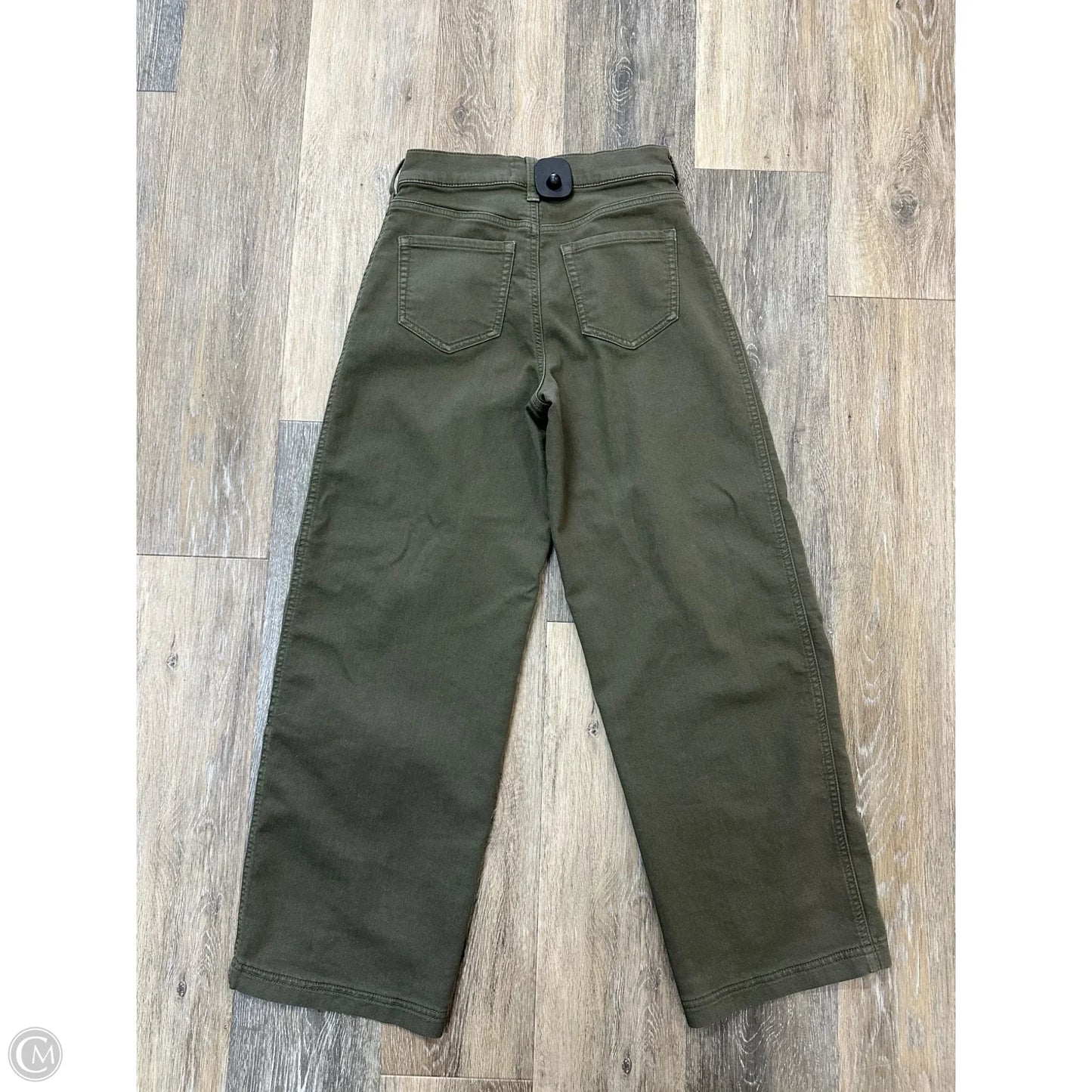 Jeans Straight By Evereve In Green Denim, Size: 0