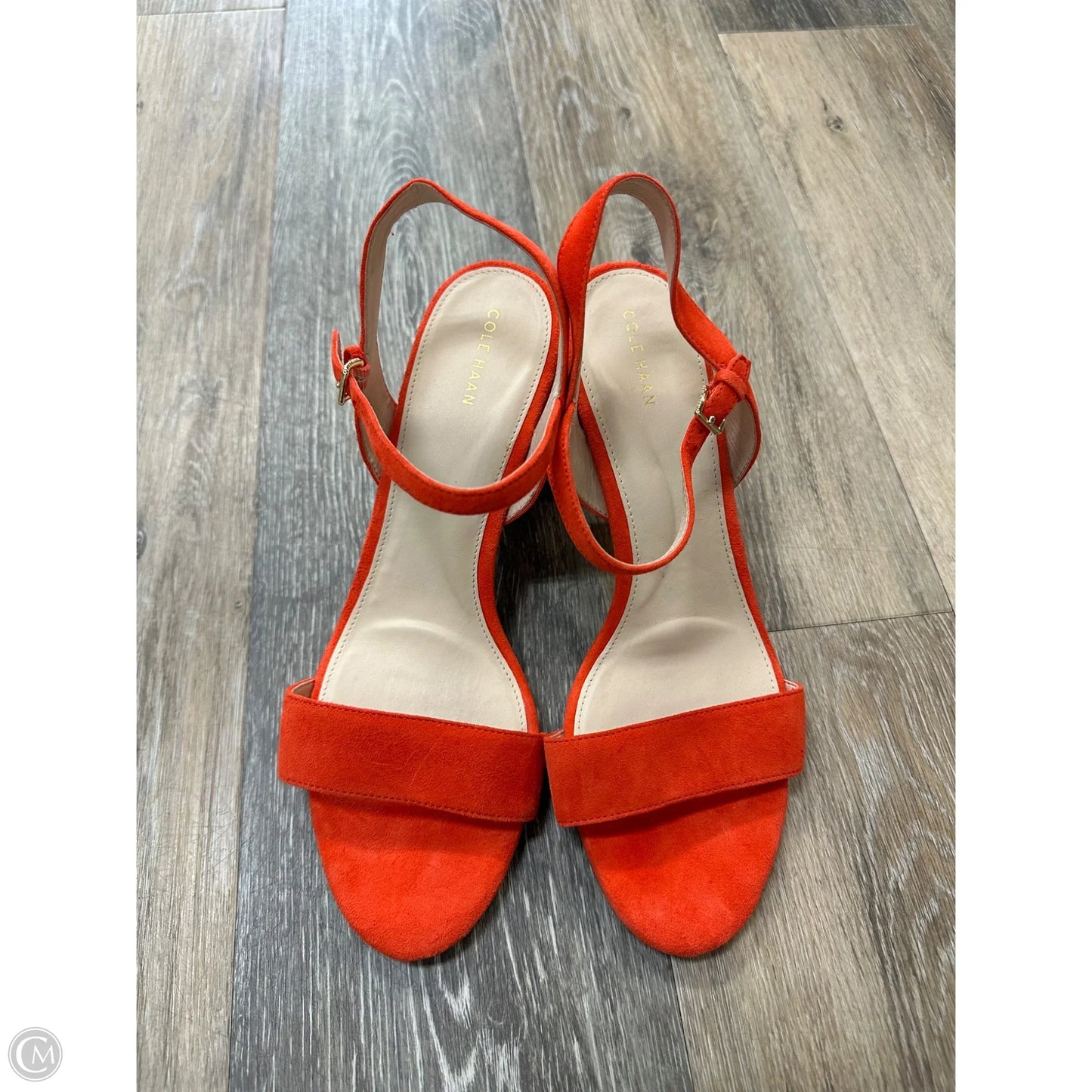 Sandals Heels Block By Cole-haan In Orange, Size: 10