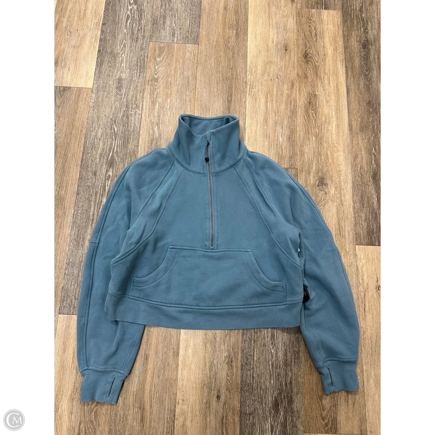 Athletic Sweatshirt Collar By Lululemon In Blue, Size: Xs