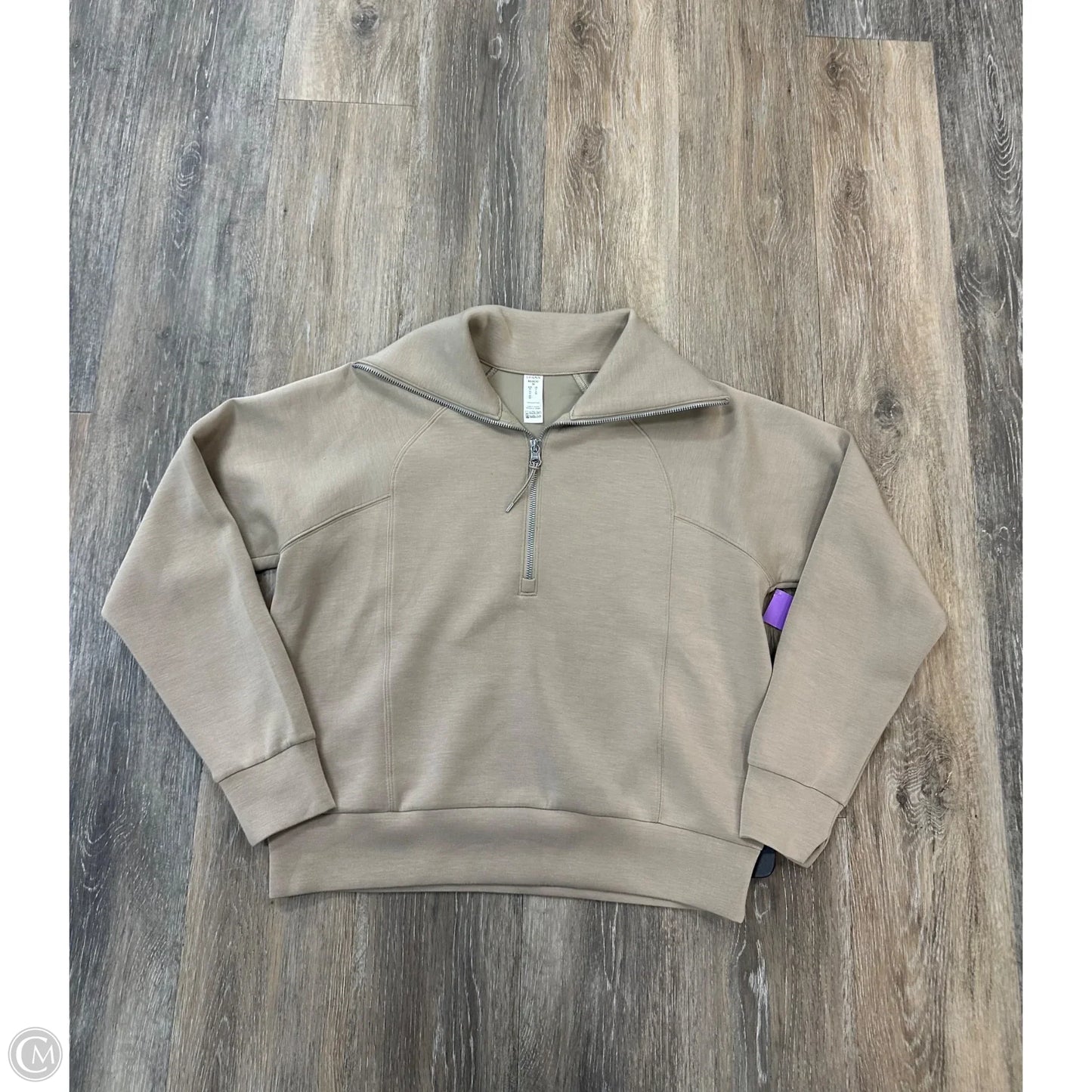 Athletic Sweatshirt Collar By Spanx In Brown, Size: Xs