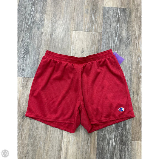 Athletic Shorts By Champion In Red, Size: S