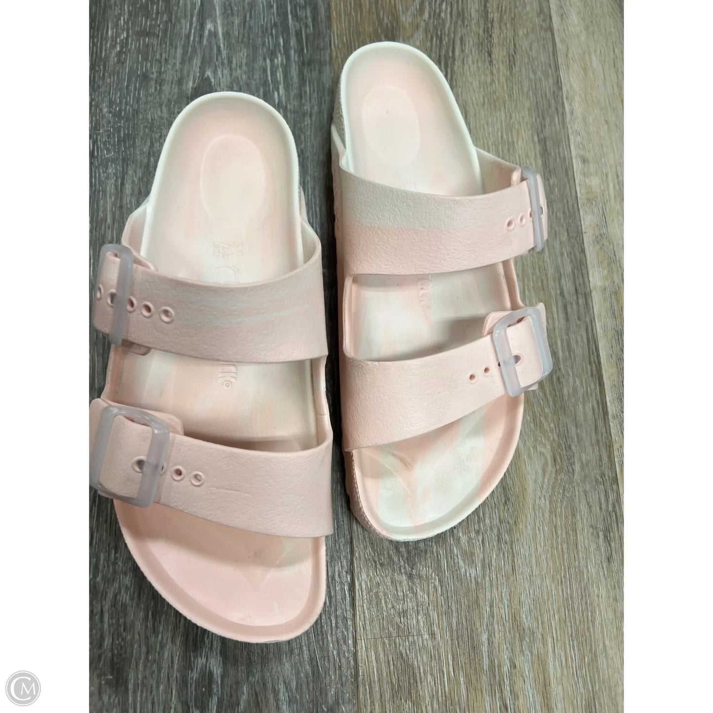 Sandals Flats By Birkenstock In Pink, Size: 8